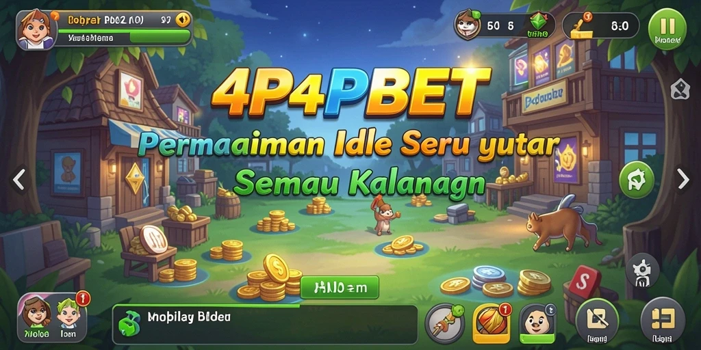 Tampilan gameplay <strong>4P4PBET</strong> yang menarik dengan mekanisme <strong>Idle</strong> yang sederhana.