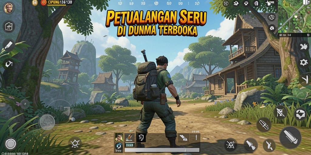 Tangkapan layar menunjukkan gameplay seru di dunia terbuka.