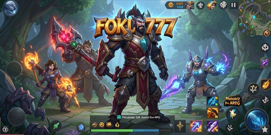 Tampilan gameplay ARPG yang mengasyikkan di FOKUS777.
