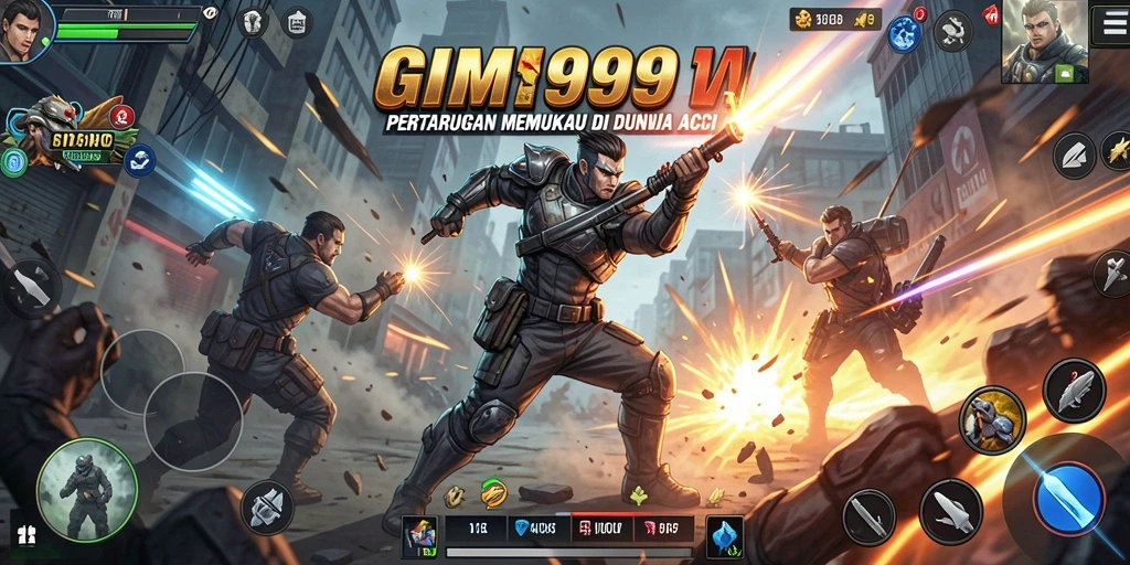 Tampilan menarik dari GIM999 menunjukkan aksi pertempuran di arena yang mendebarkan.