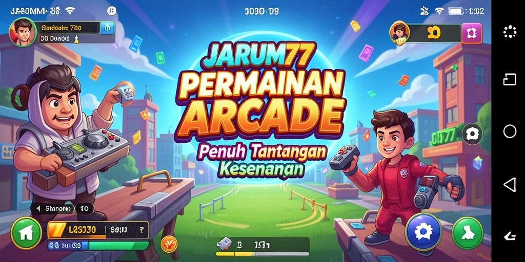 Screenshot yang menampilkan gameplay menarik dan seru dari JARUM77.
