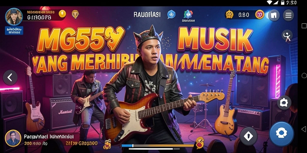 Tampilan gameplay MG525 yang memukau dan interaktif dalam bermain musik.